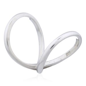 A double 925 sterling silver splint ring