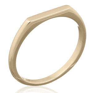 A tiny simple bar 925 sterling gold plated ring