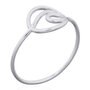 A sterling silver surf wave ring