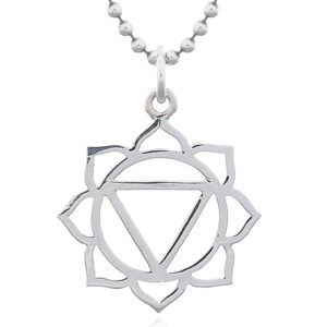 A sterling silver manipura "solar plexus chakra" pendant