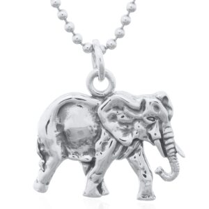 A 925 sterling silver elephant pendant