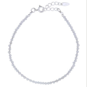 A delicate rainbow moonstone bracelet 925 silver