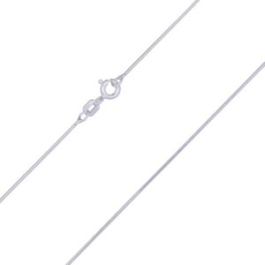 A sterling silver snake chain 40 cm