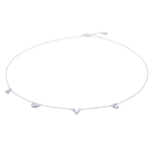 A love letters 925 silver necklace with and heart charm