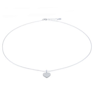 A 925 sterling silver sun ray heart necklace