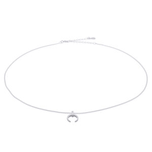 A 925 sterling silver crescent moon necklace