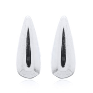 A pair of small rain drop stud 925 silver earrings