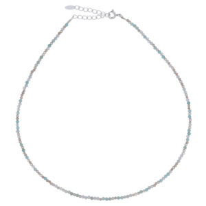 A pretty natural mix stones choker sterling silver