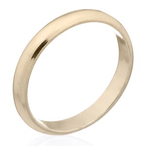 A wide plain 925 sterling silver gold plated band ring