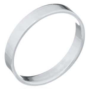 A handcrafted large size silver band ring minimalistic design