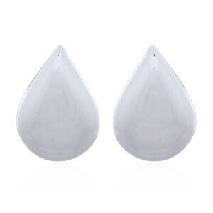 A pair of small classy droplet 925 sterling silver stud earrings