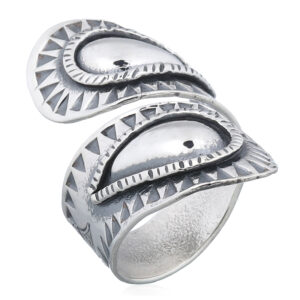 A beautiful sterling silver ethnic tribal ring