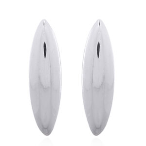 A pair of minimalist 925 silver rice grain studs