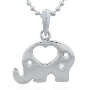 A sweet elephant sterling silver pendant