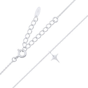 A 925 sterling silver sirius celestial star necklace