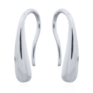 A pair of small 925 silver waterdrop earrings