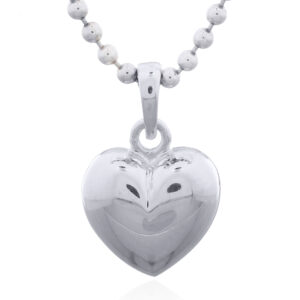 A puffy heart pendant 925 sterling silver