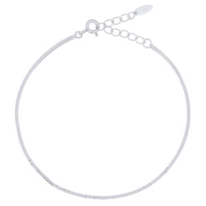 A 925 silver foxtail chain bracelet