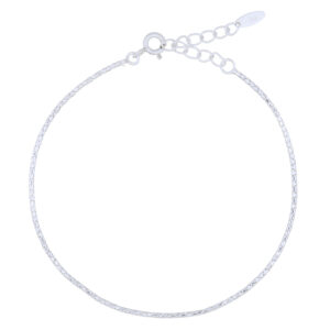 A 925 silver round box chain bracelet
