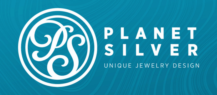 Planet Silver Logo with green background and white text