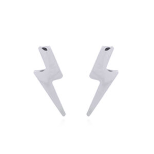 Sharped Thunder Sterling Silver Stud Earrings
