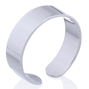 Adjustable 5 mm Sterling Silver Band Ring