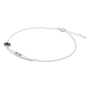 Silver Smile Emoji Bracelet