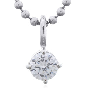 5mm CZ Circle Pendant in 925 Silver