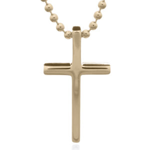 Thickset Gold Plated Sterling Silver Cross Pendant