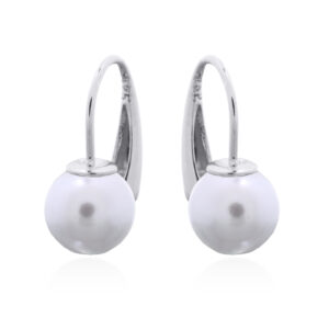 Luxury White Shell Pearl Dangle Earrings