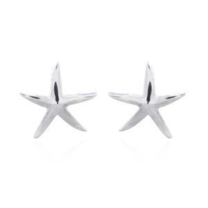 Dancing Starfish 925 Sterling Silver Stud Earrings