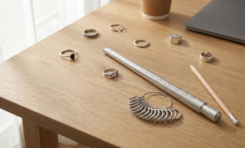 The Best-Selling Ring Sizes You Need to Stock Up On including 925 Sterling Silver Celtic Knot Ring, Highly Polished Men Silver Rectangle Rings, Angular Wave Line With Dots In 925 Sterling Silver Rings, Oval Sterling Silver Wire Ring With Black Synthetic Stone